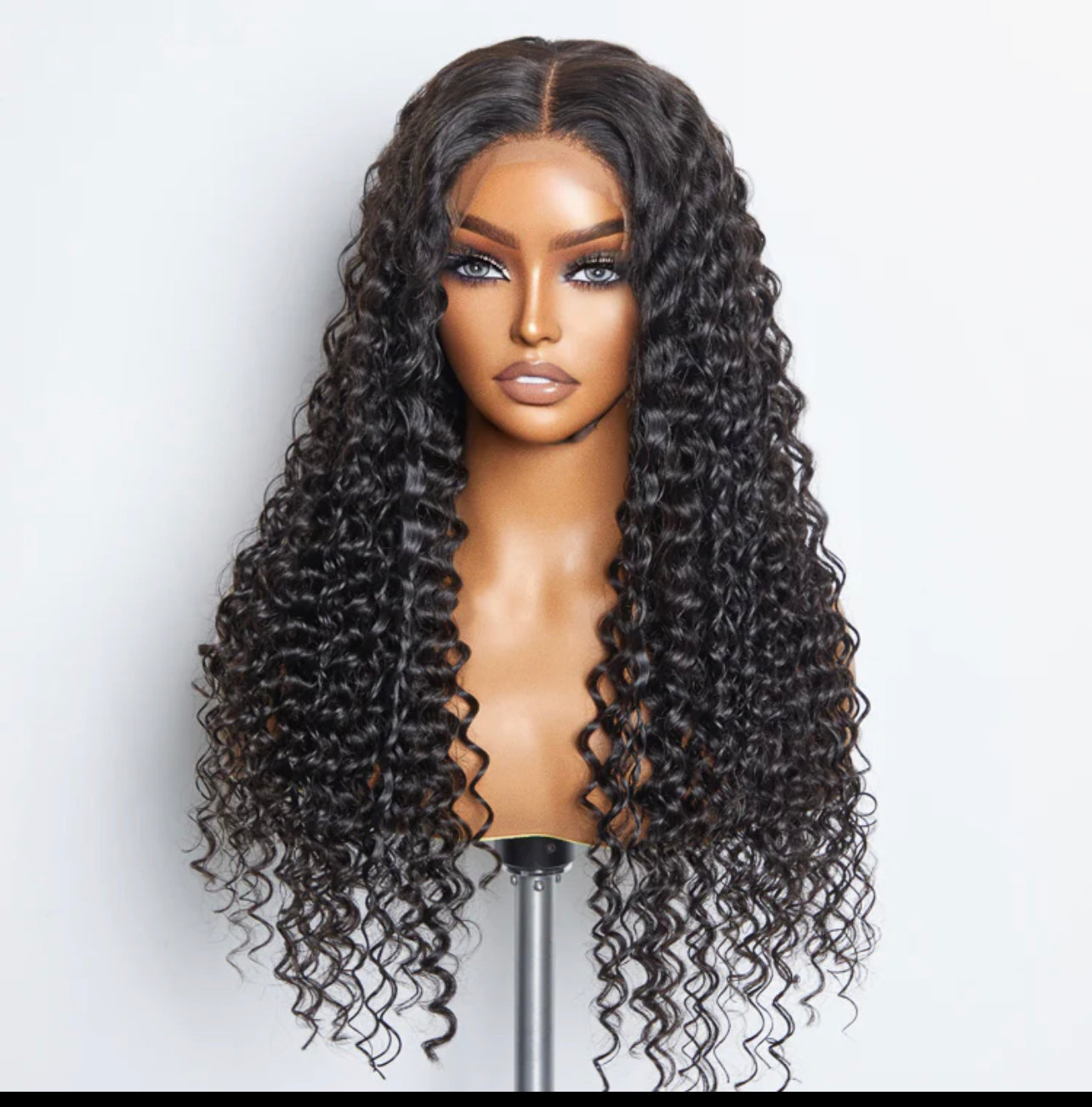 20 inches 5x5 Glueless Lace Closure Wig 180% Density Deep Wave