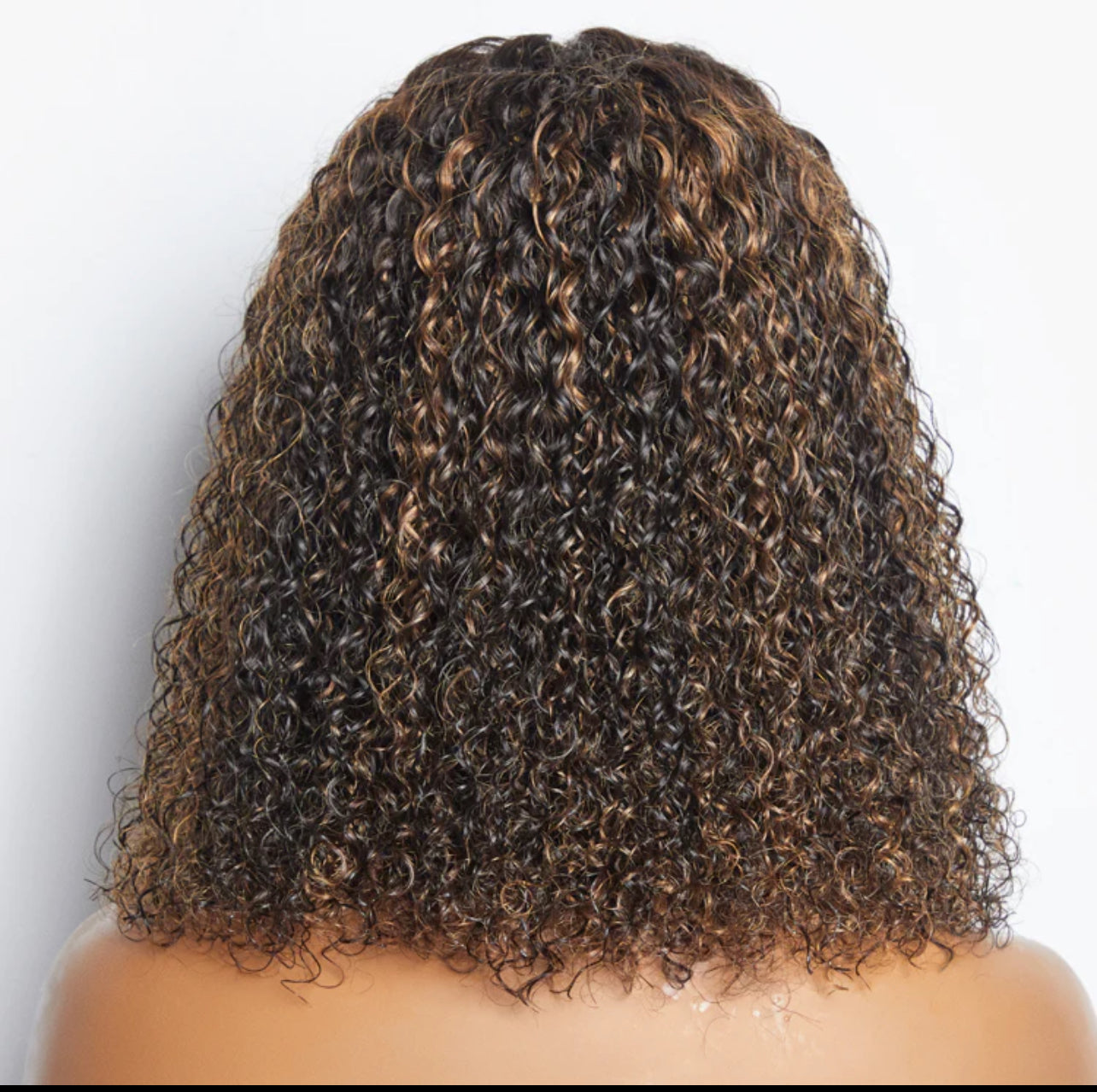 14 inch 5"x5" Closure Lace Wig Kinky Curly Glueless Brazilian Human Virgin Hair 150% Density
