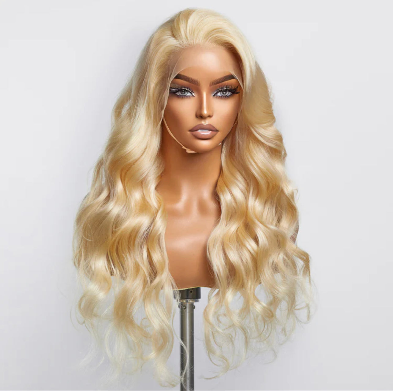 18 Inch Pre-Plucked 13"x4" #613 Body Wavy Lace Frontal Wigs 150% Density-100% Human Hair